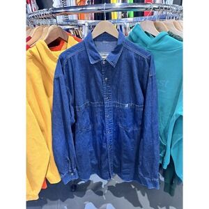 Vintage J&J Club 2005 Denim Button Up Longsleeve Shirt XL